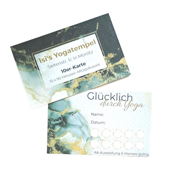 10er Karte für Yoga-Kurse